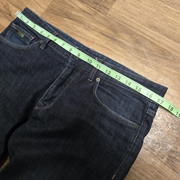 Hugo Boss Mens Jeans Slim Fit 34x30 Dark Wash Black Stretch - Picture 5 of 7